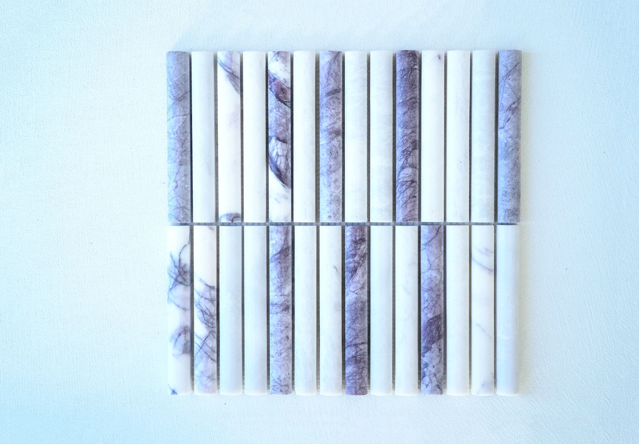 KYMA Sculpted Natural Stone Mosaic — Viola