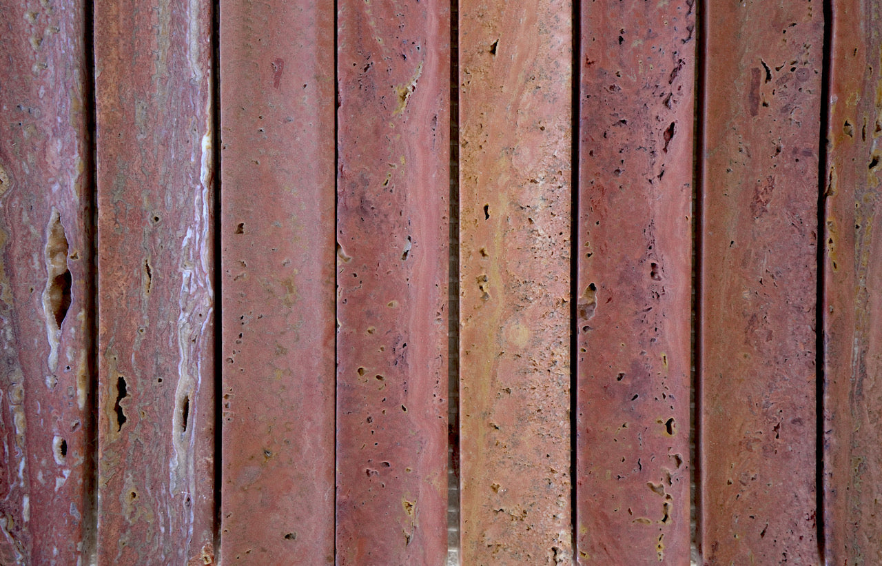 KYMA Concave Natural Stone Mosaic — Rosato