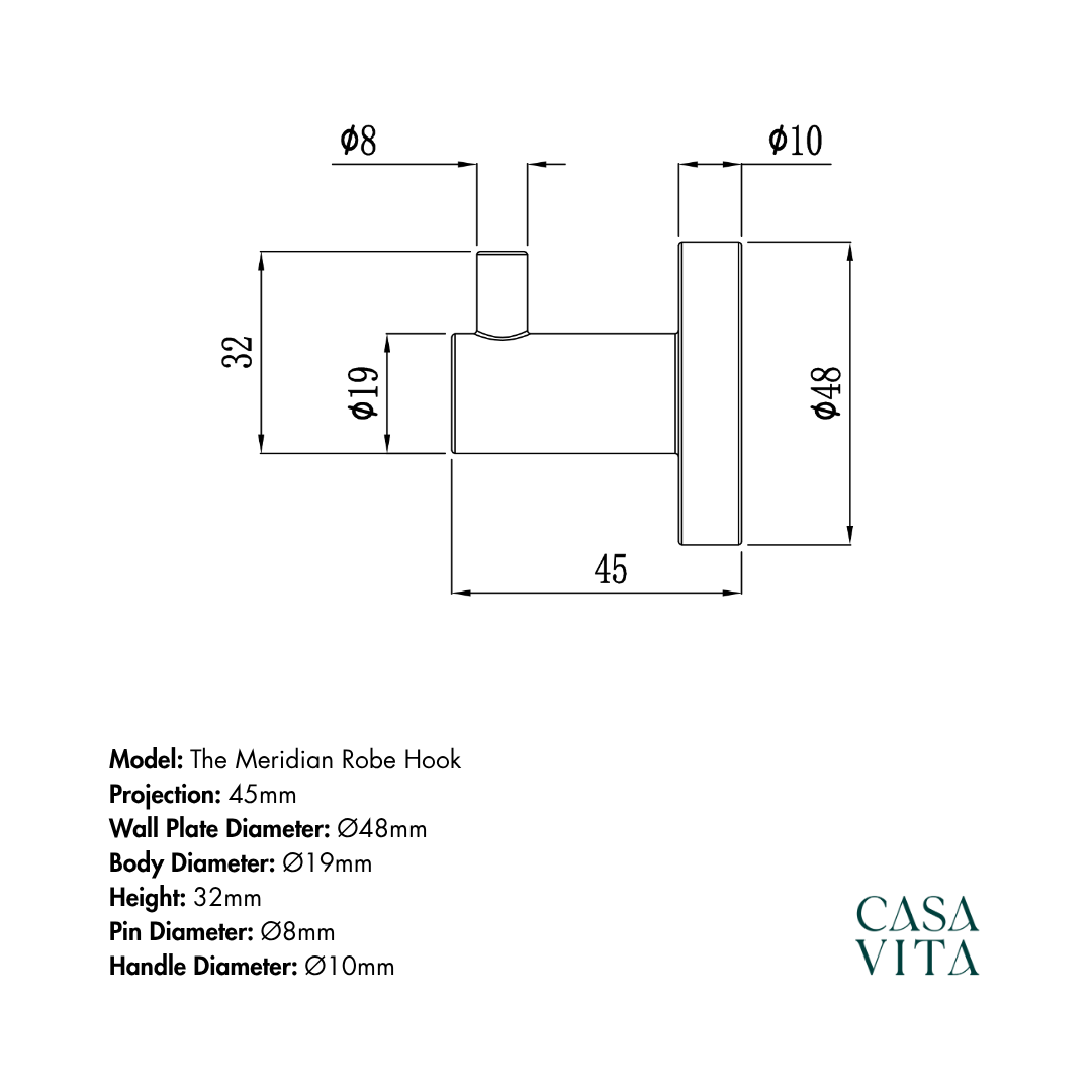 The Meridian Robe Hook