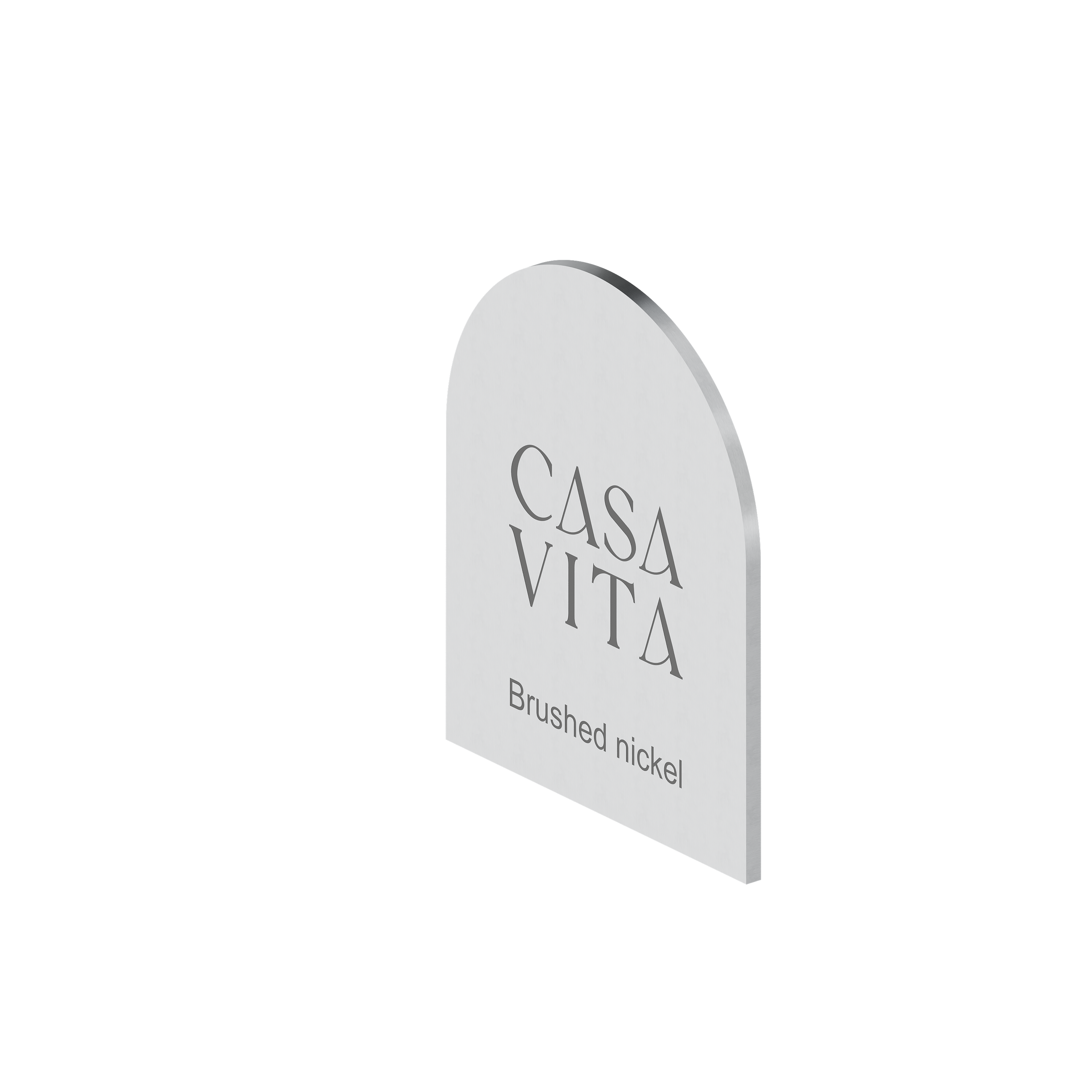 Casa Vita brushed nickel product on a white background