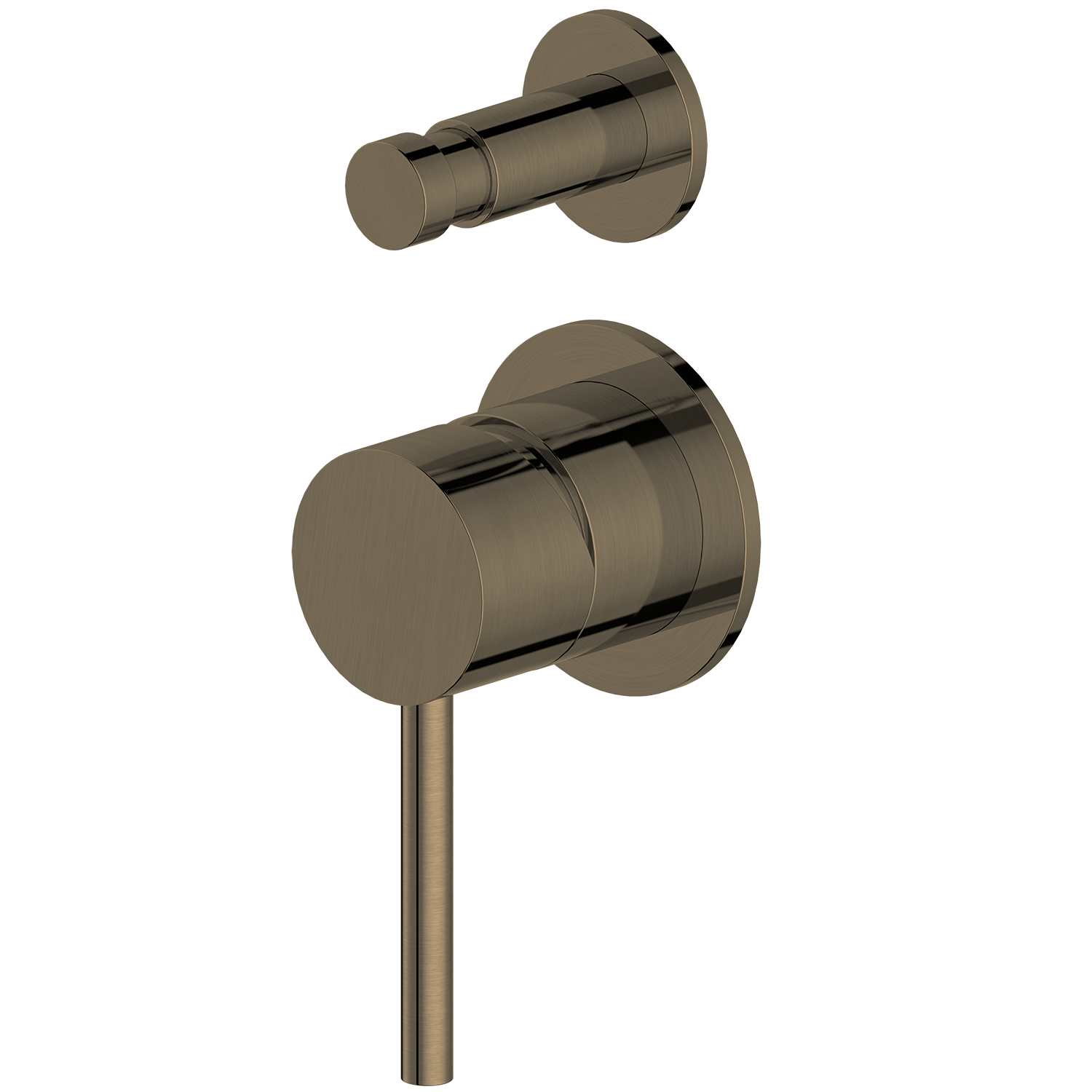 Antique Brass bathroom fixture on a white background