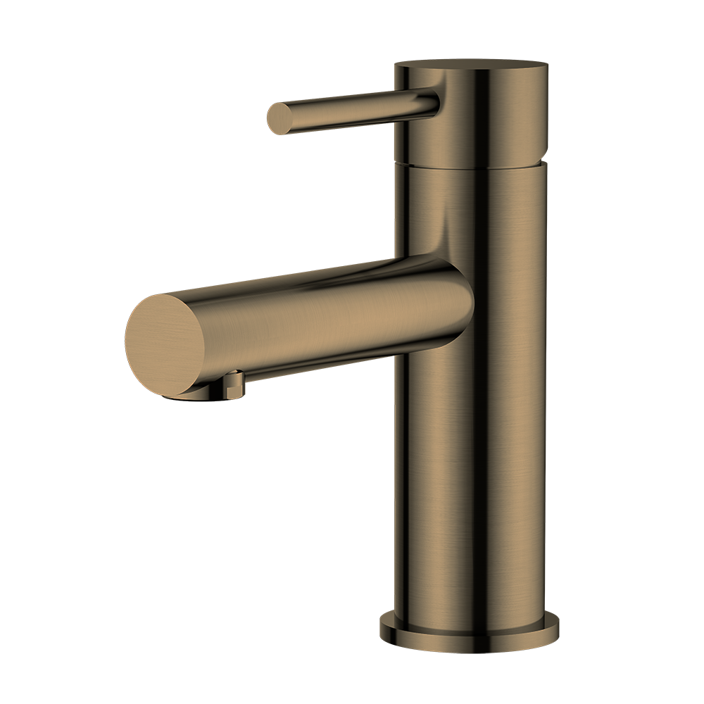 Antique Brass faucet on a white background