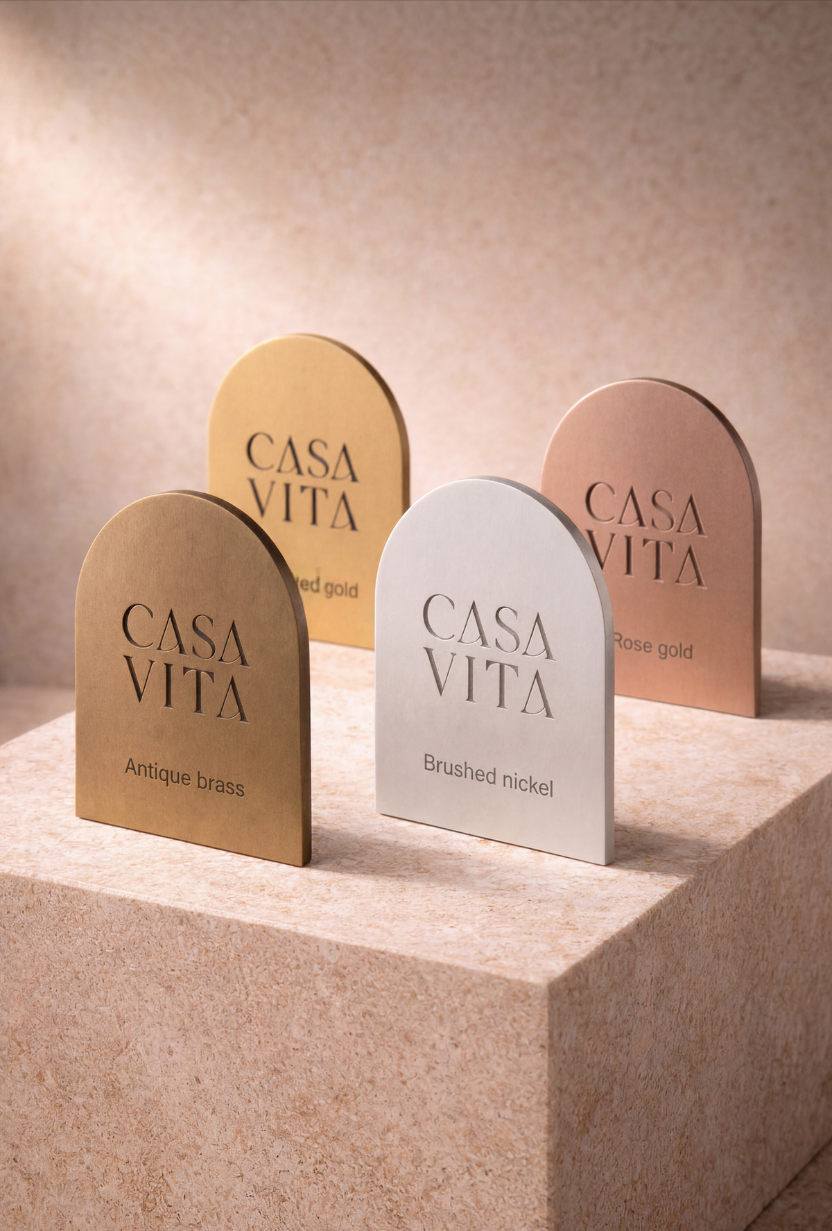 Casa Vita tapware in Brushed Nickel, Antique Brass, Brushed Gold and Brushed Bronze