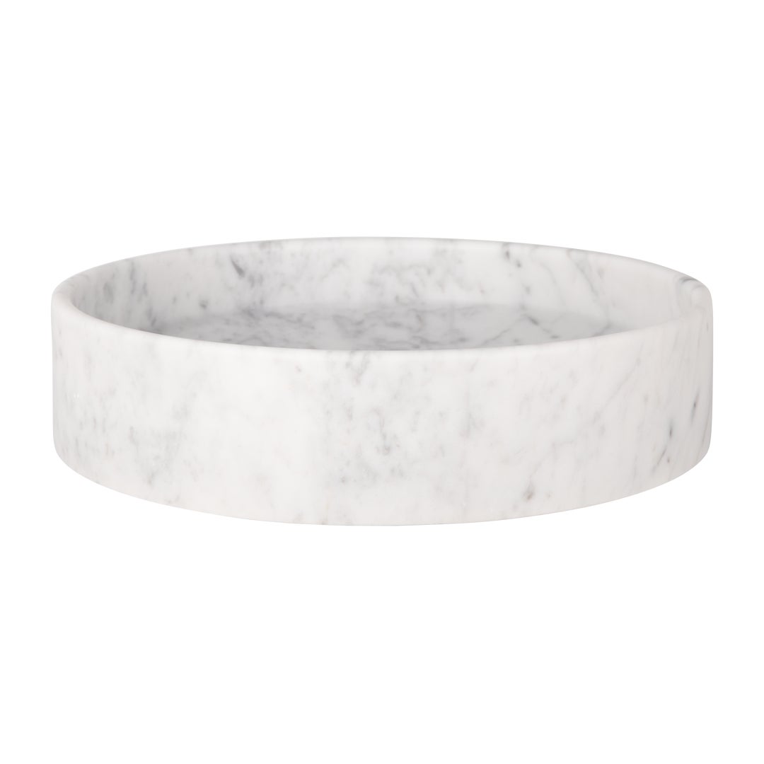 Marble-patterned bowl on a white background