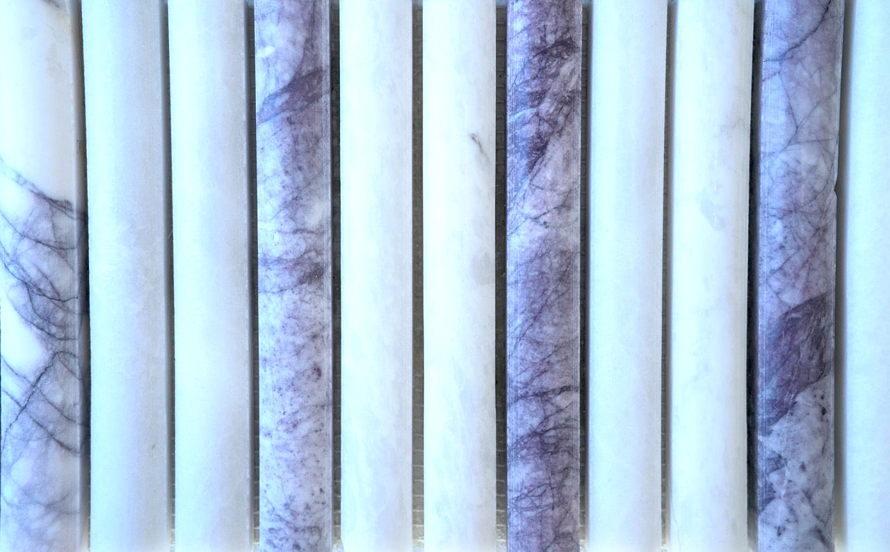 KYMA Sculpted Natural Stone Mosaic — Viola