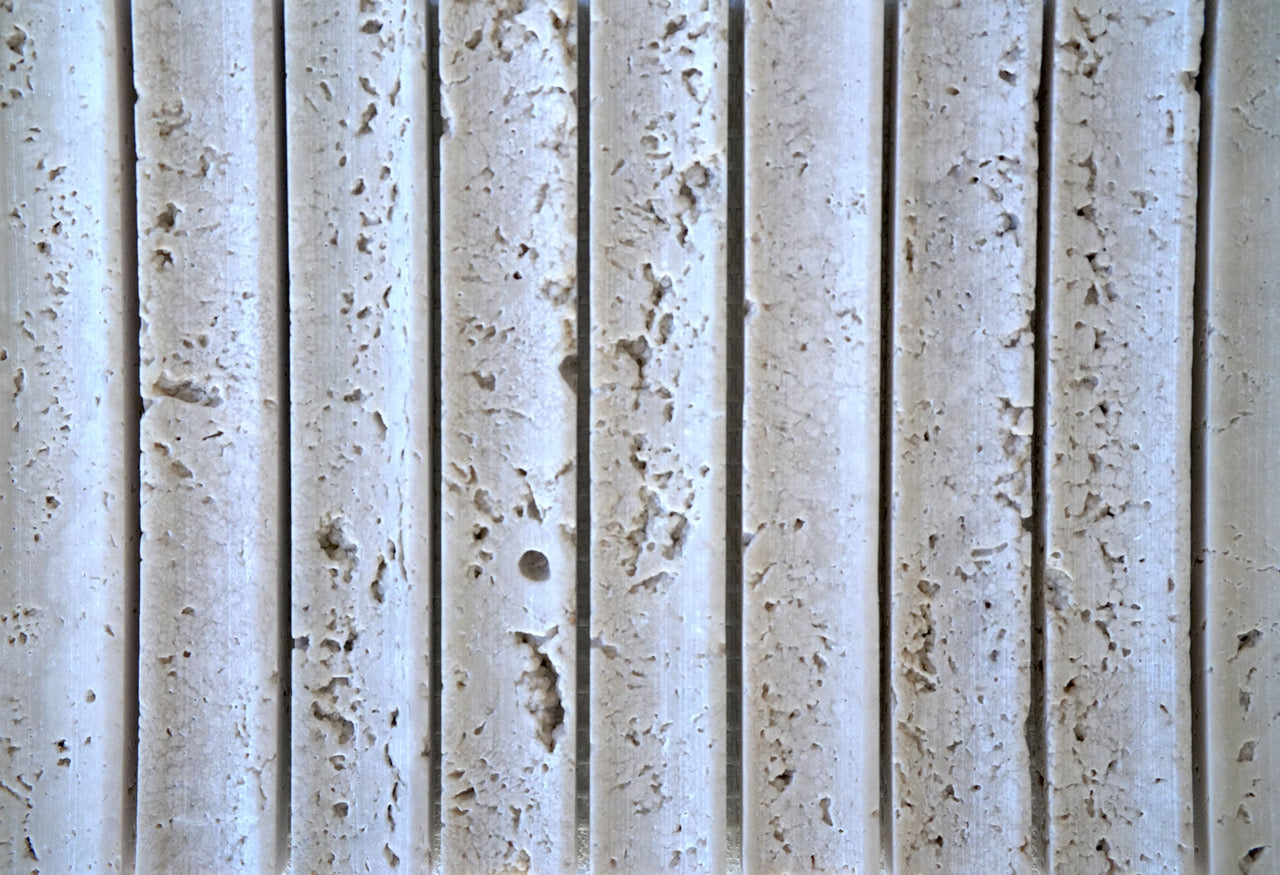 KYMA Concave Natural Stone Mosaic — Travertine