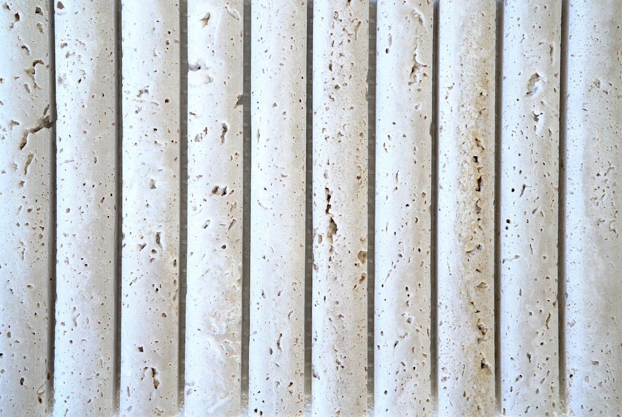 KYMA Sculpted Natural Stone Mosaic — Avorio