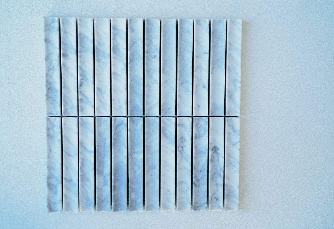 KYMA Concave Natural Stone Mosaic — Perla