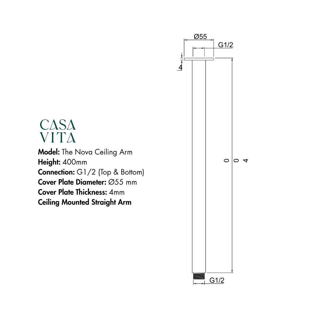 The Nova Ceiling Arm