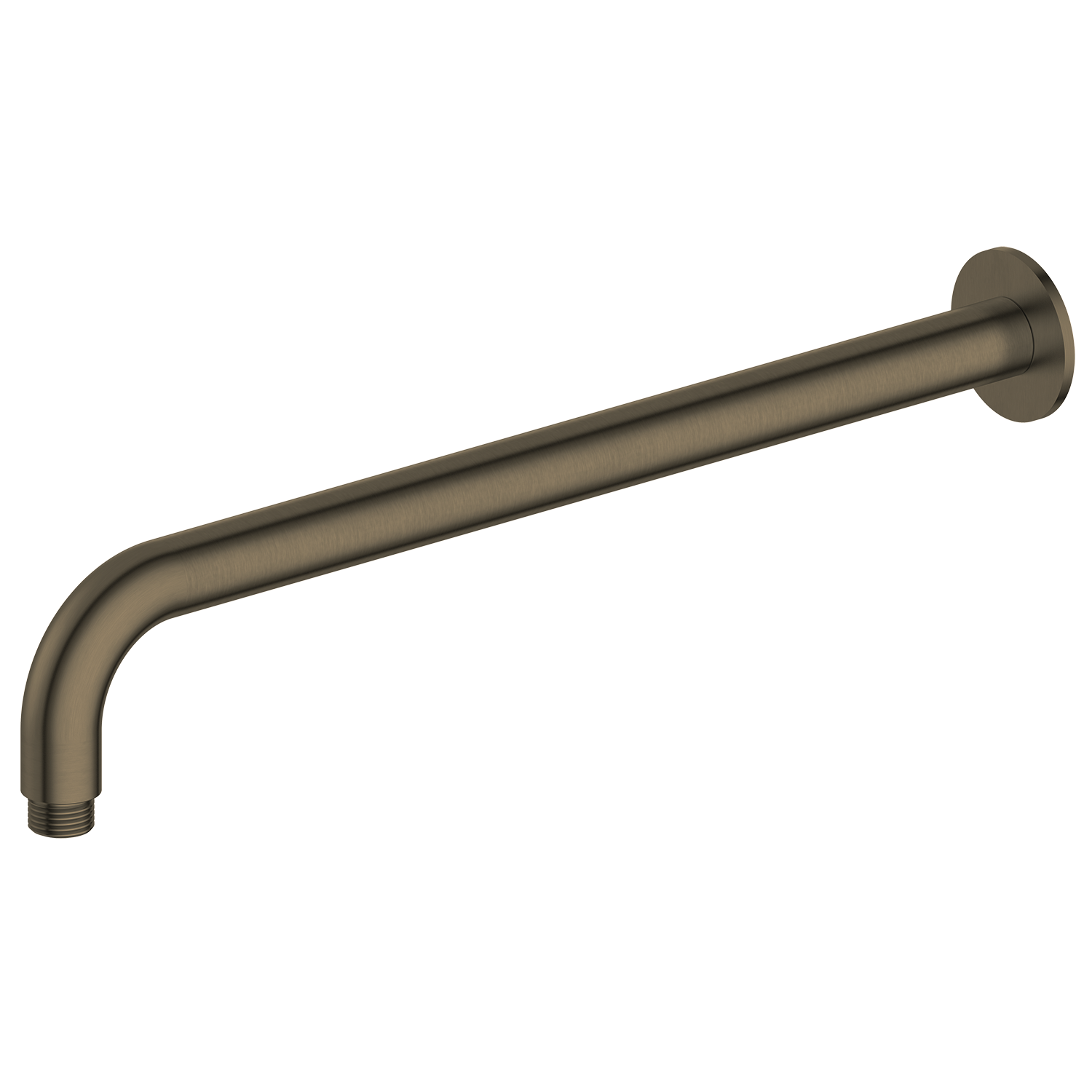 Antique Brass wall arm on a white background