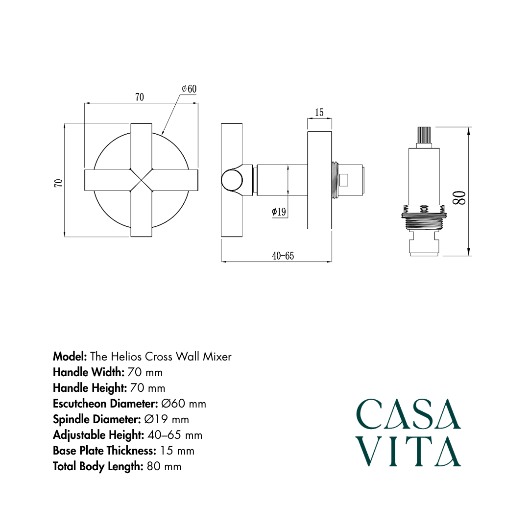 The Helios Cross Wall Mixer