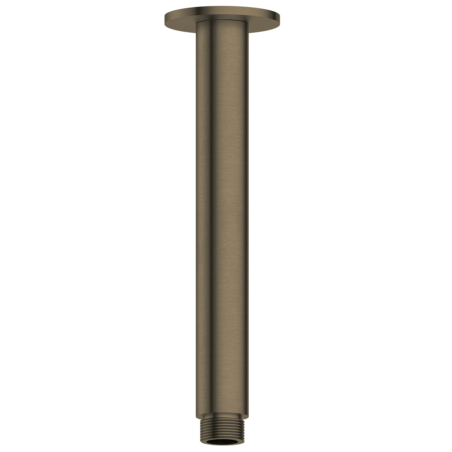 Antique Brass ceiling arm on a white background