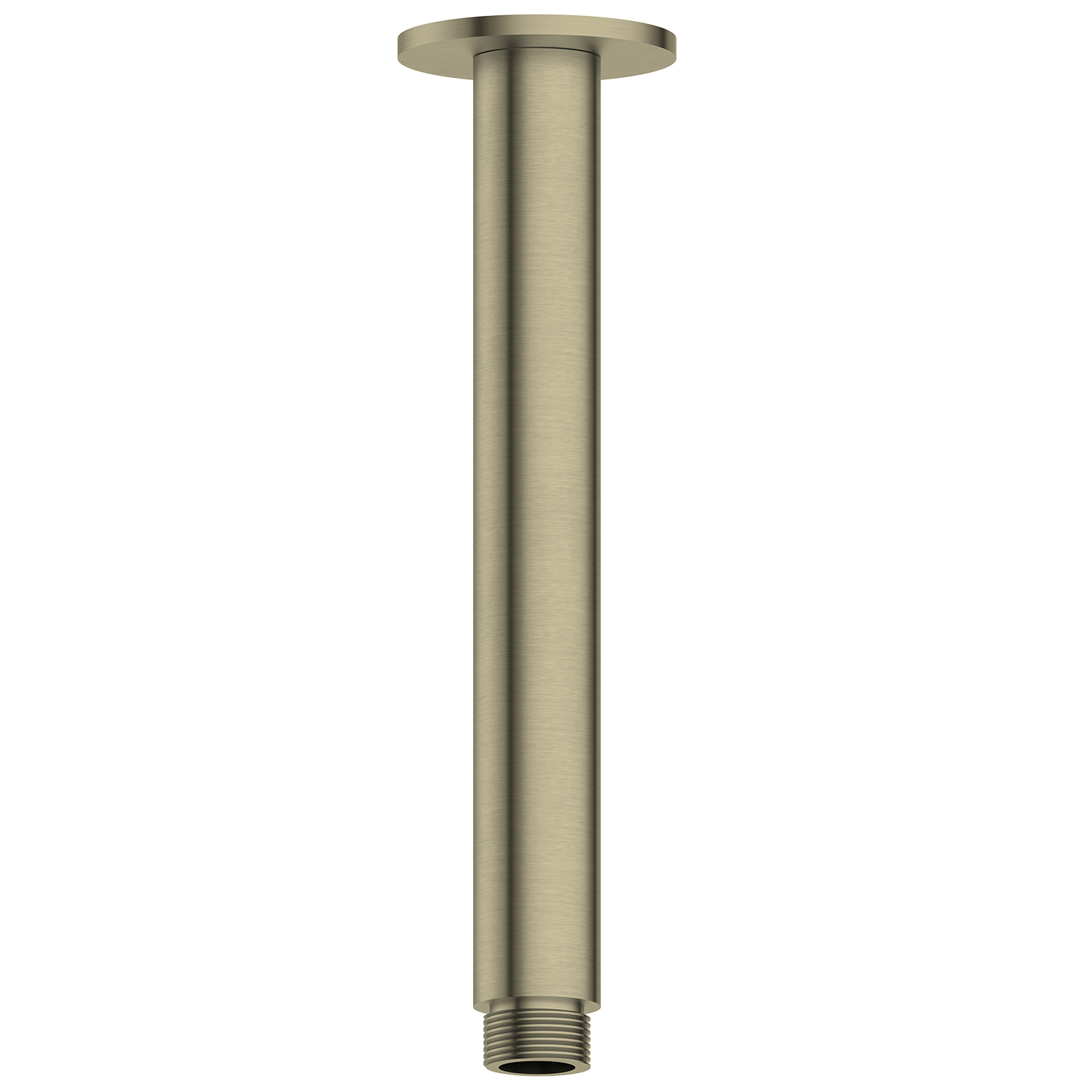 Brushed Gold ceiling arm on a white background