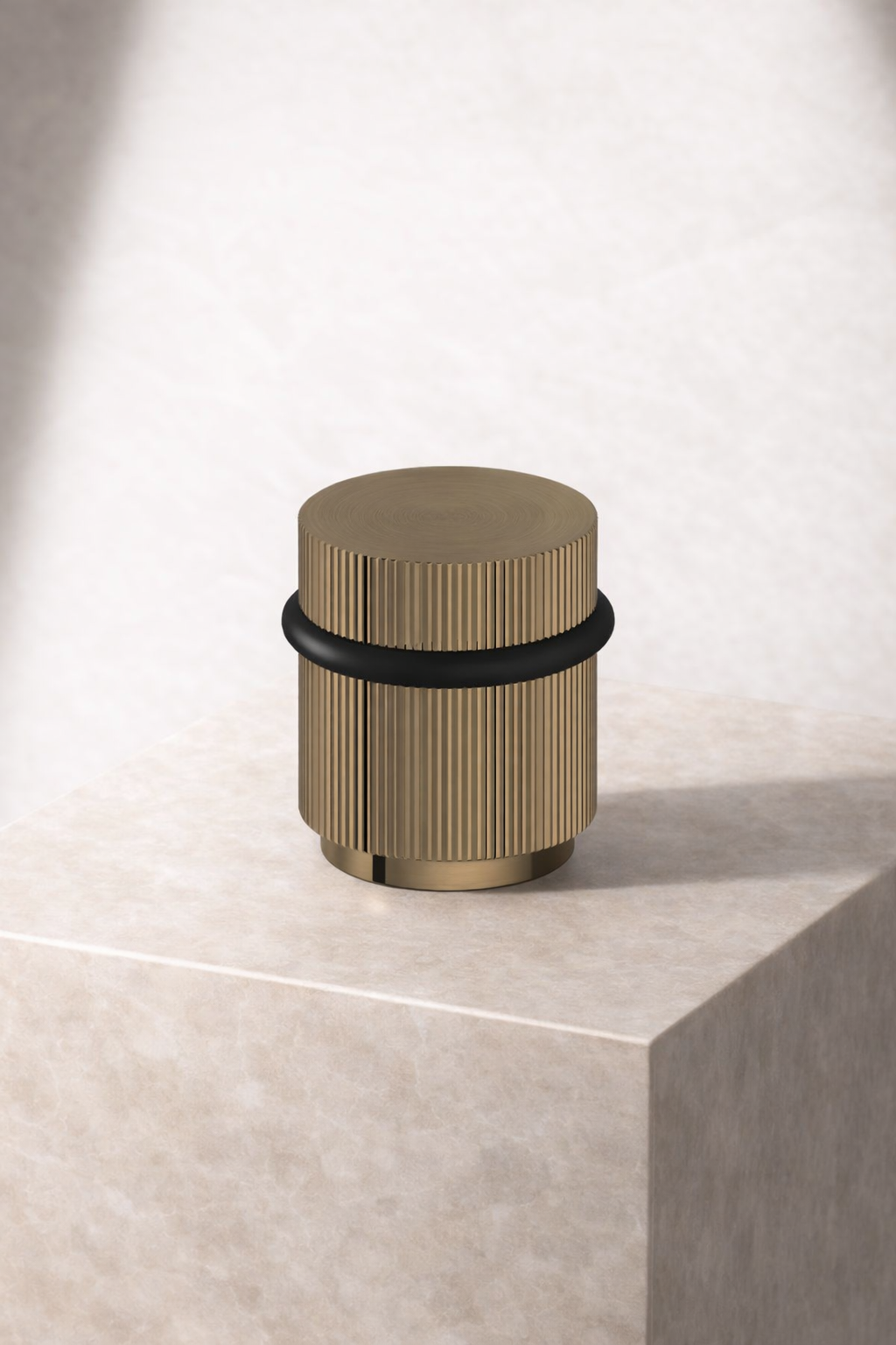 Antique Brass Door Stop Floor